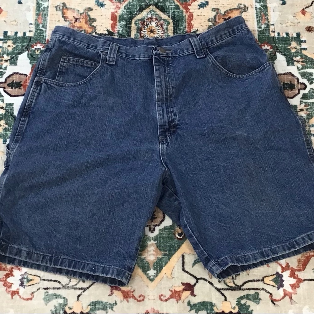 VTG Wrangler Dark Blue Jean Shorts 38 Cargo 🩶